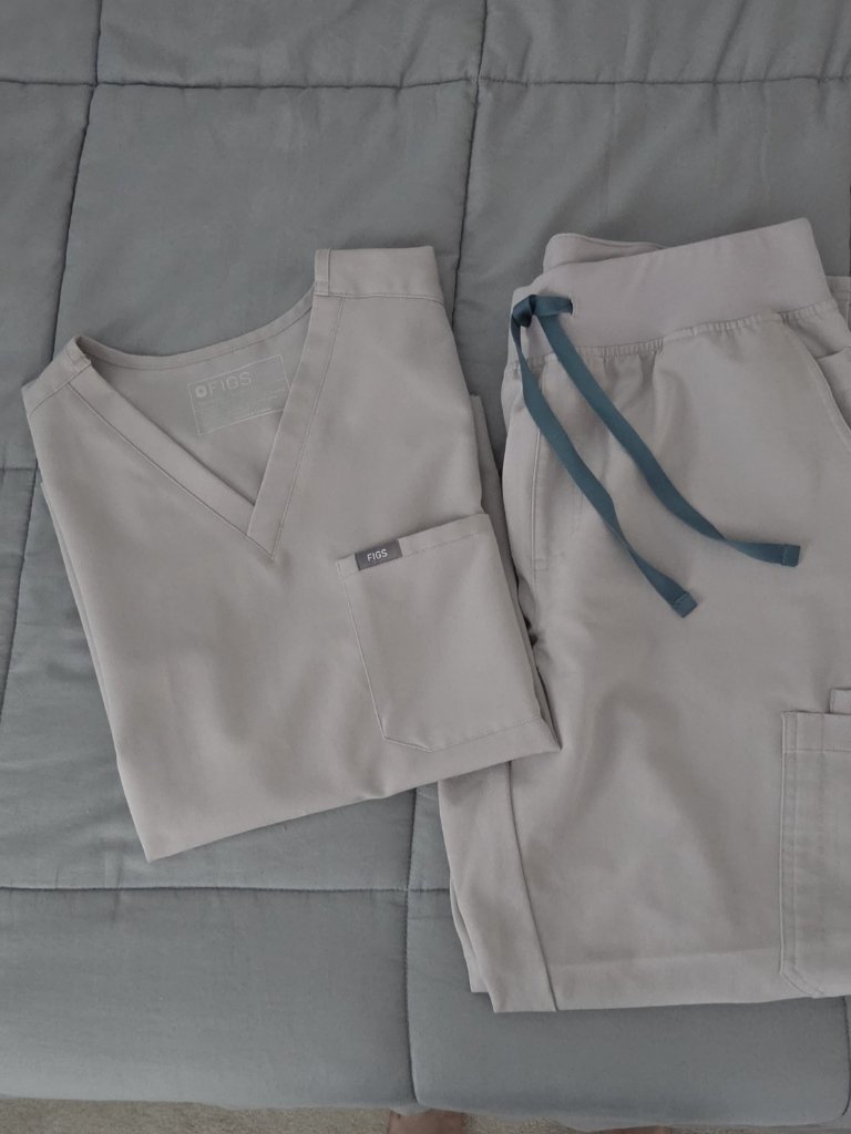 Figs Slate Scrub Set - Petite